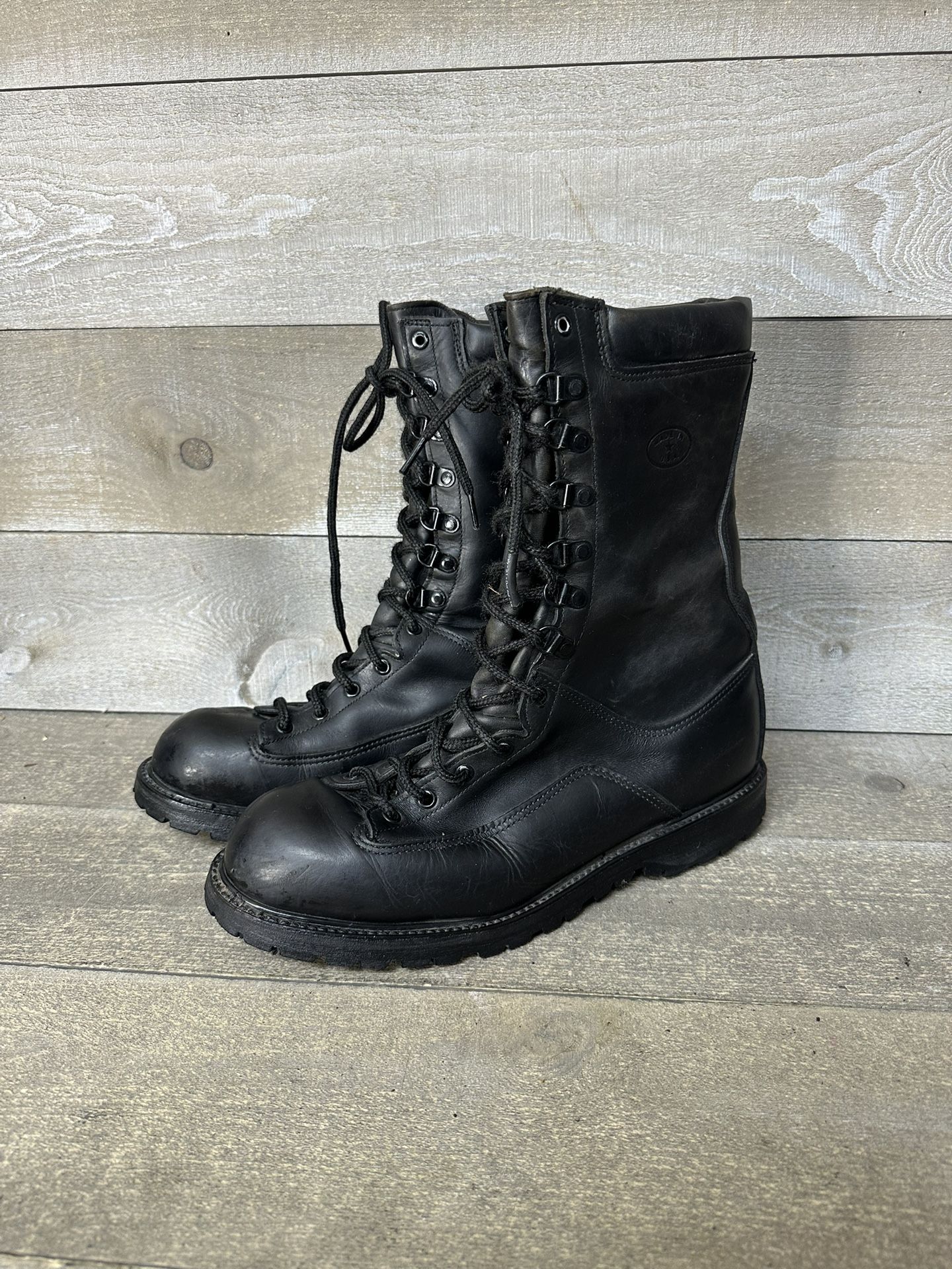 Matterhorn Boots Mens 12R 1949 Gore-Tex Thinsulate 10" Combat Leather Black USA