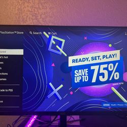 AOC Computer Monitor With Keyboard
