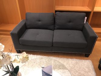 Grey Sofa and Loveseat Set
