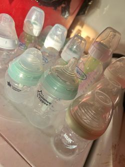 Mixed Baby Bottle Lot – Tommee Tippee, Dr. Brown's, NUK