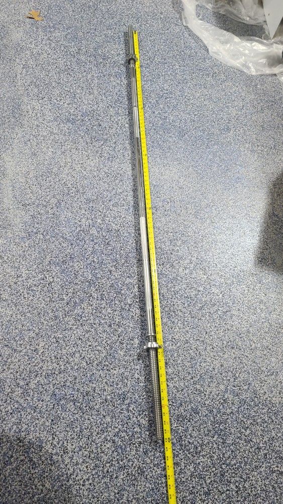 7 Foot - 1" Standard Barbell with Star Collars