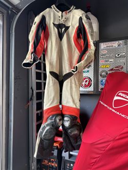 Dainese Leather One Piece D-Air Suit Size 56