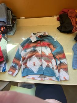 Western Aztec Print Jacket