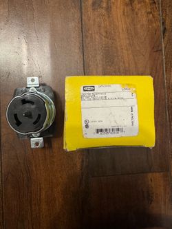 Hubbell Insulgrip Twist-Lock 50A 125/250V 3-Pole 4-Wire Grounding Locking Receptacle - New in Box! Price: [Insert your price here, e.g., $XX.XX + ship