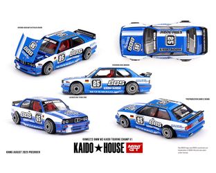Kaido House x Mini GT BMW M3 Kaido Touring Champ V1 - Blue/White