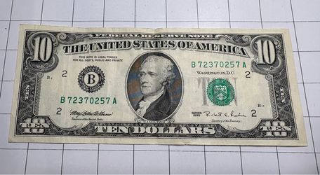 1995 $10 Bill - Classic Small Portrait