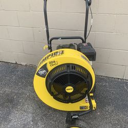 Champion Power Equipment 160 MPH 1300 CFM 224 cc Walk-Behind Gas Leaf Blower with Swivel Front Wheel and 90-Degree Flow Diverter