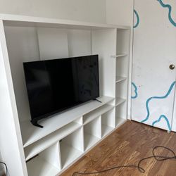 White Entertainment Tv Shelves 