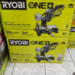 Ryobi 18v 7-1/4 Inch Miter Saw Tool Only 