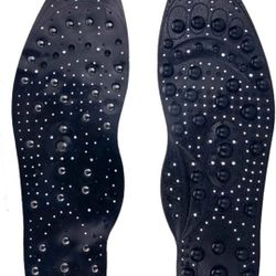 Acupressure Magnetic Shoe Insoles (68 Magnets) Foot Massage Shoe-Pad Reflexology Inserts (10.83")