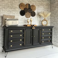 80”L Dresser - Sideboard - Buffet - Entertainment Center - Credenza - TV Console