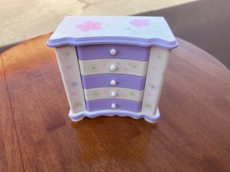 Girls Jewelry Box with Drawers