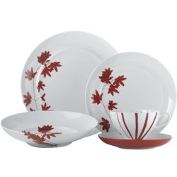 Mikasa Pure Red 5 Piece Place Setting