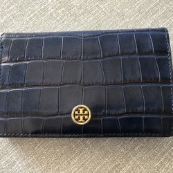 Tory Burch Parker Embossed Medium Slim Wallet