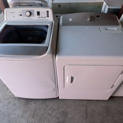 White Insignia Washer And Kenmore Electric Dryer