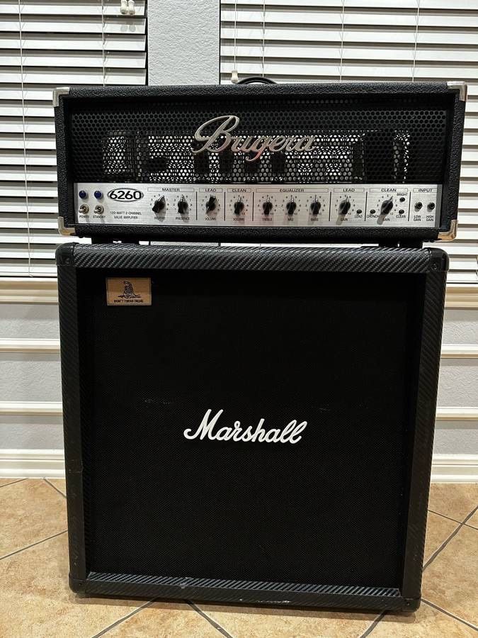 Trade or Cash Bugera 6260 & Marshall Half stack for Sale in Houston, TX ...