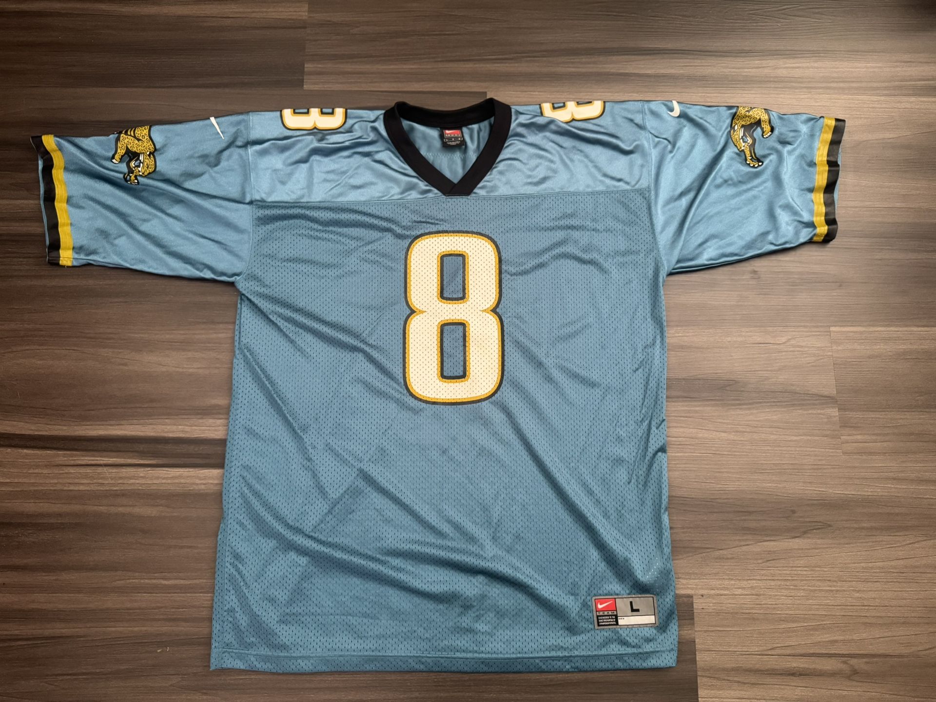 Vintage Nike Jacksonville Jaguars Mark Brunell #8 NFL Home Jersey Adult Large