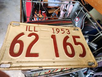 1953 license plate