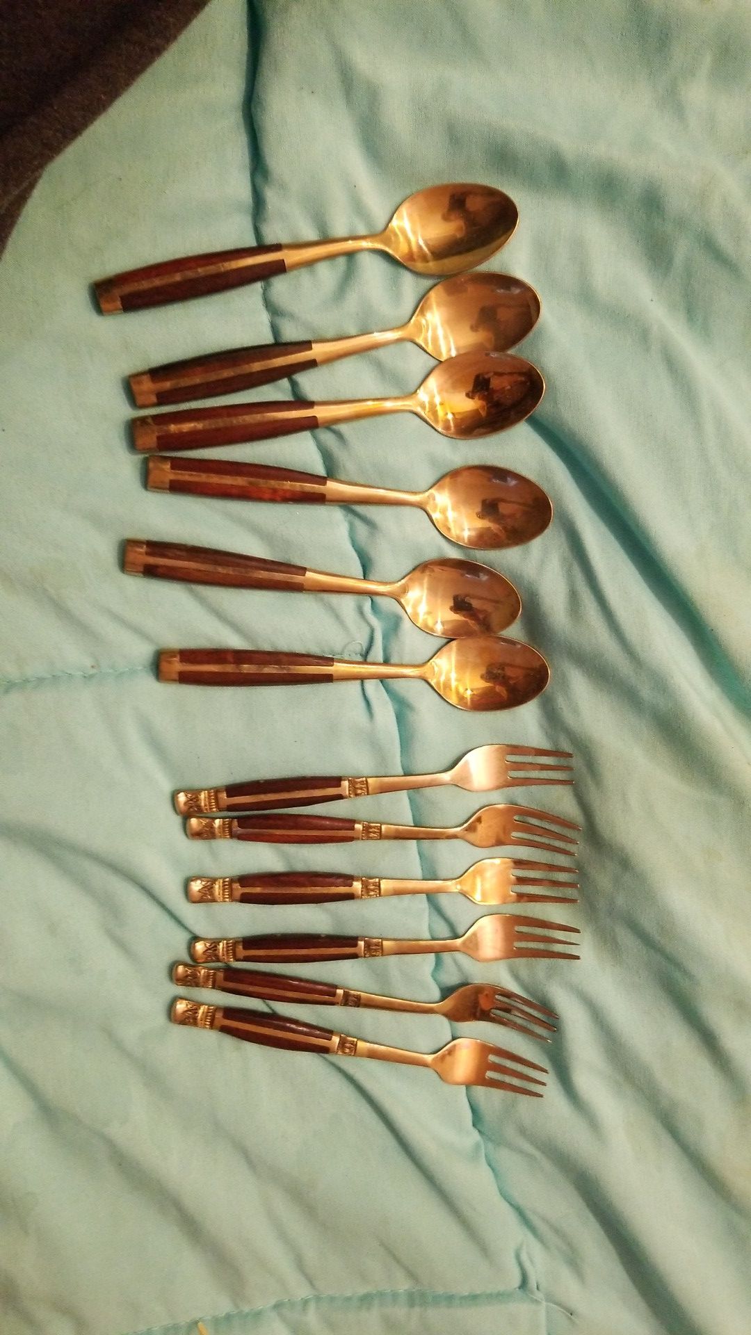 Beautiful vintage small spoons and forks