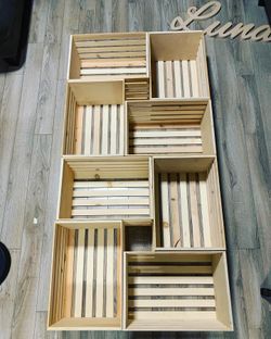 Wooden crates