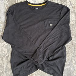 Cat Men’s Long sleeve T-Shirt Black Size XL