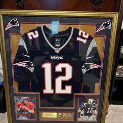 Framed Tom Brady Jersey 