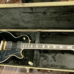 Hohner HG-430, LP Single Cut Guitar, Vintage 70s , MIJ - Black w/ HSC 