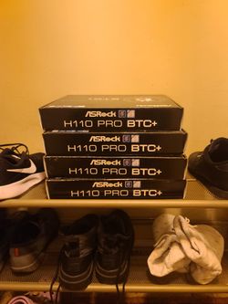 Asrock H110 Pro Btc+ Mothgerboard Mobo 1151 Cryptocurrency Mining Gpu