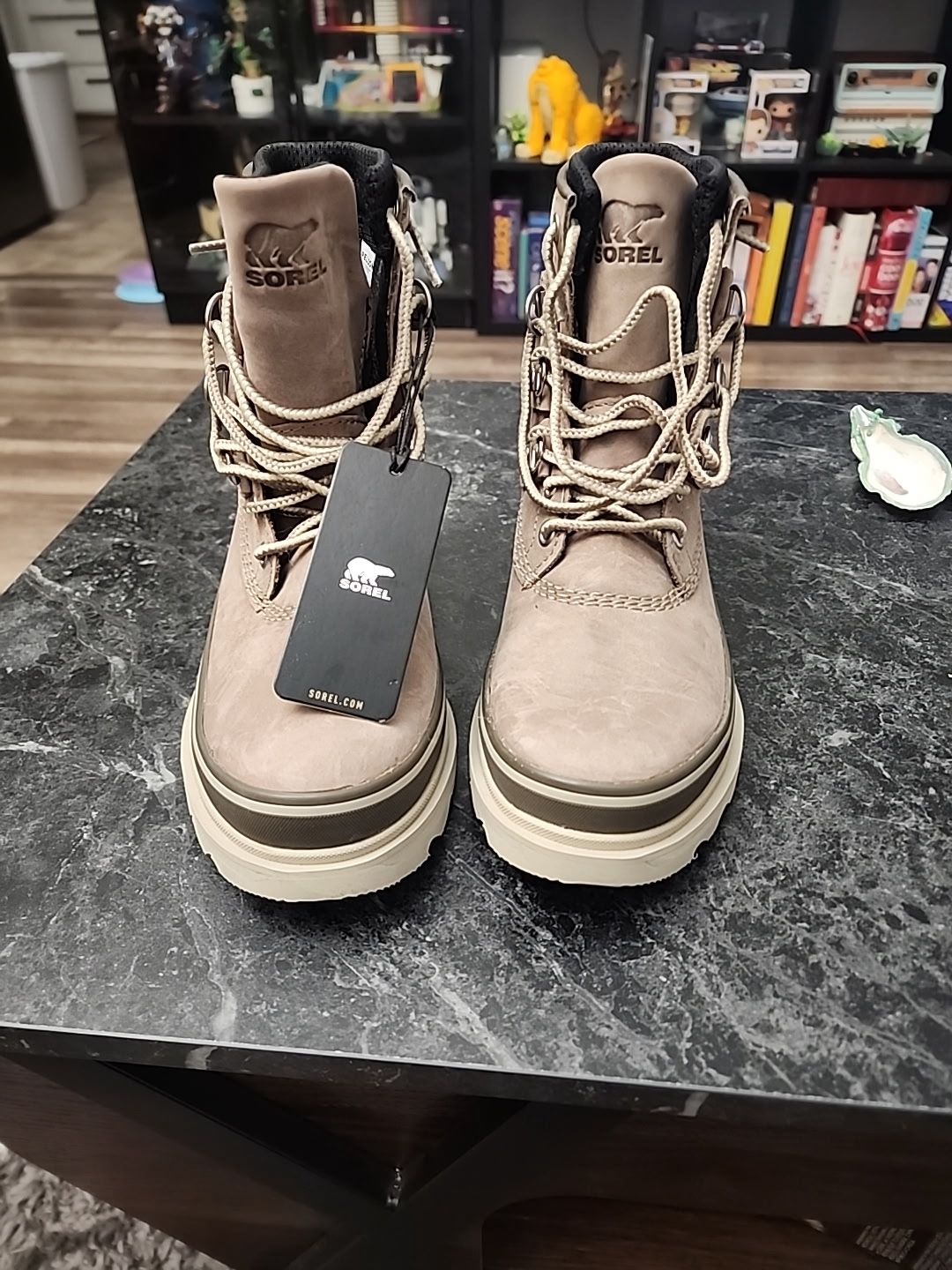 Sorel Waterproof Leather Lace-Up Boots size 5.5