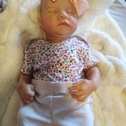 New Reborn Baby Doll, Hand Painted Full Vinyl 