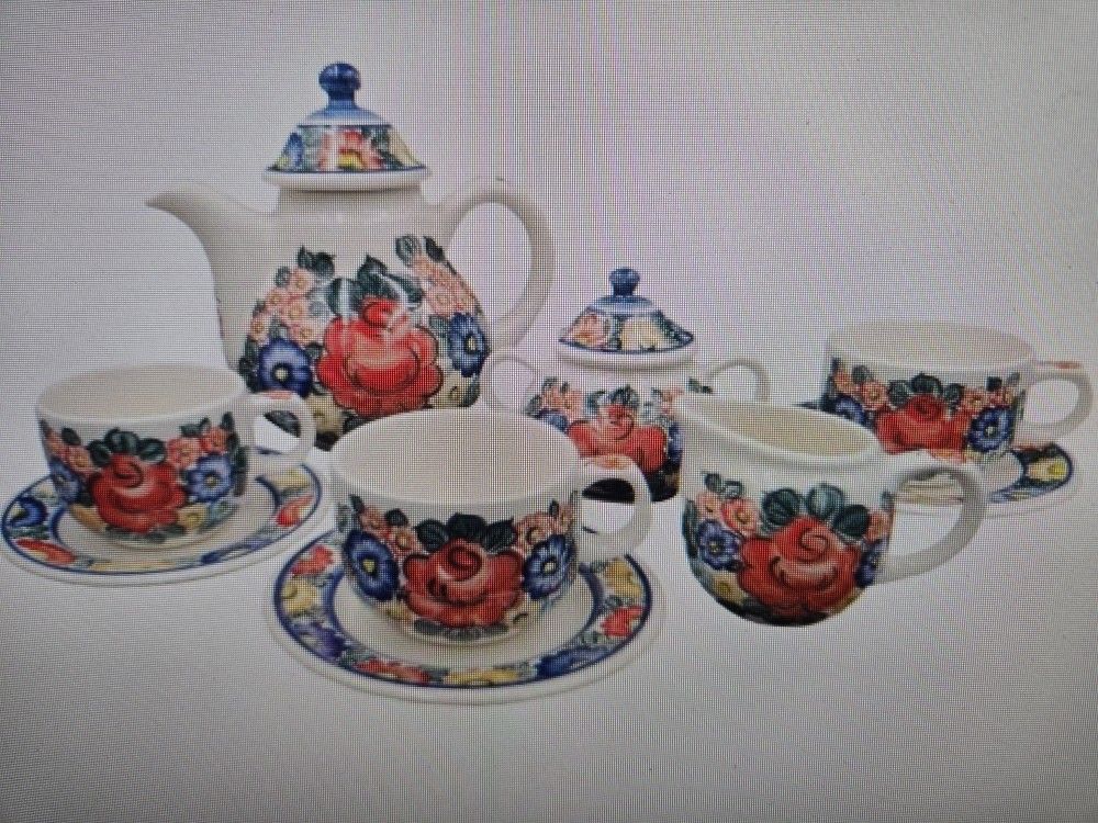 European folk coffee set