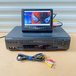 Sony SLV-N51 4-Head Hi-Fi Stereo VCR Video Cassette Recorder Tested Works Great. Excellent working condition. Scratches on top from normal use. Check 