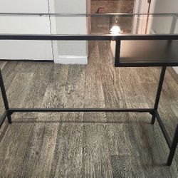 Glass Top Console Table 
