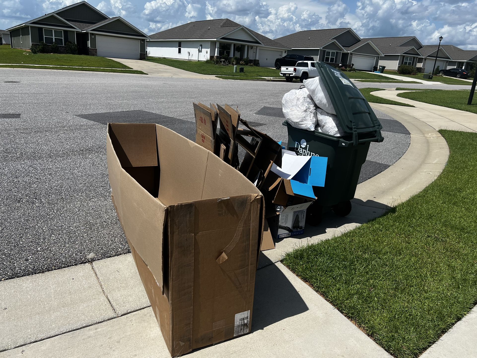 Moving Boxes And Paper