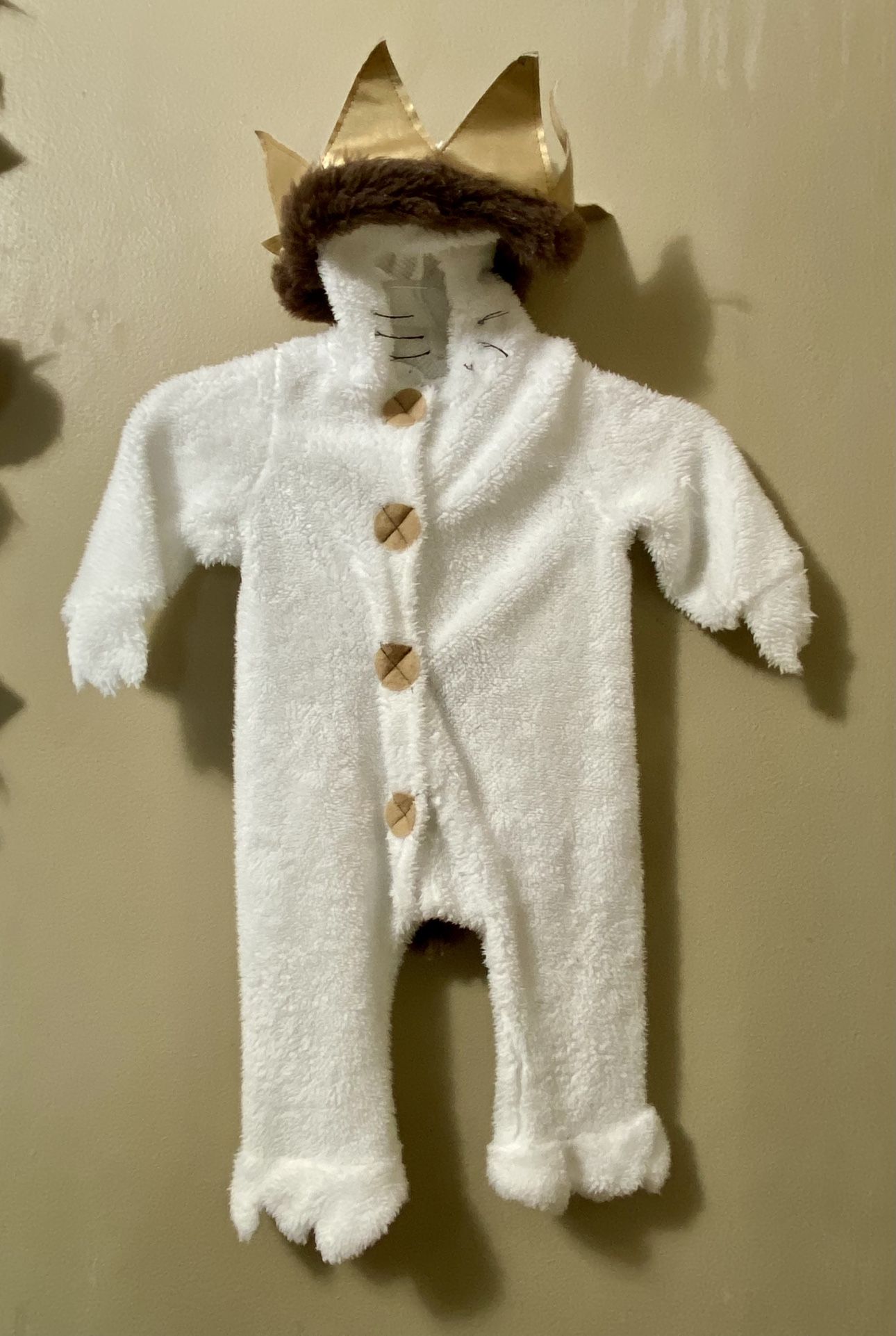 WHERE THE WILD THINGS ARE "MAX" Furry Costume Size 12-18 Months Baby Halloween