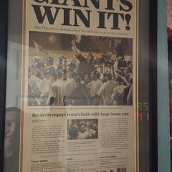 Giants Win Newpaper Clipping