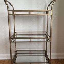 brass 3 tier bar cart 