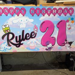 Custom Made Birthday Banners