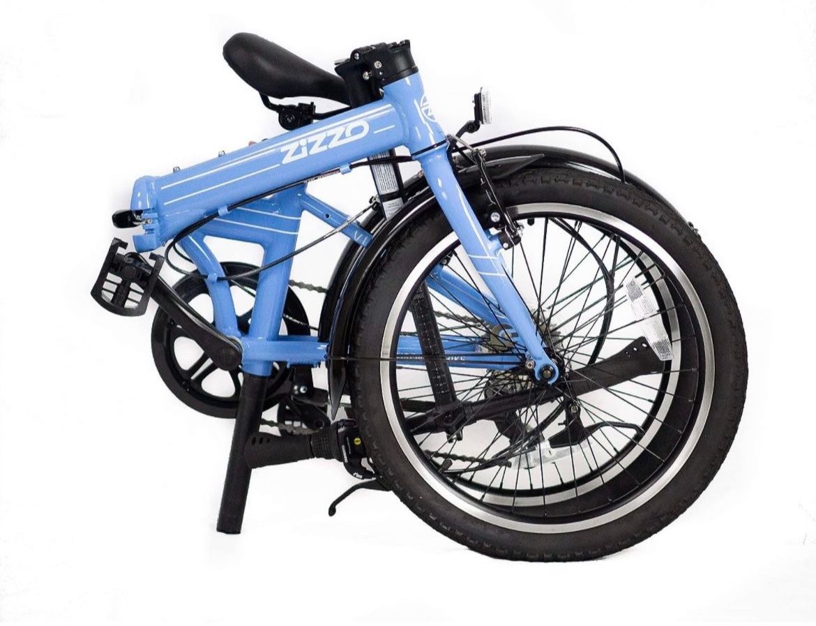 Brand New Zizzo Via 20” Folding Bike 26 Blue