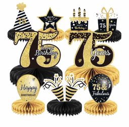 75th birthday party decor