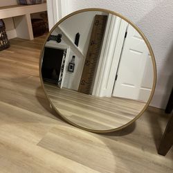 Round Gold Target Brand Mirror 