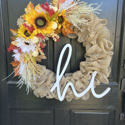 Handmade Fall Wreath
