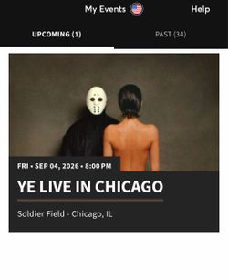 Ye Live in Chicago Friday 9/4