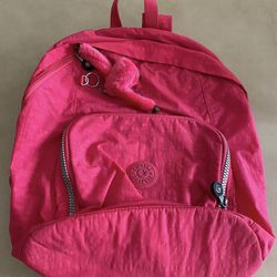 Kipling Like New hot pink Reg Size Backpack