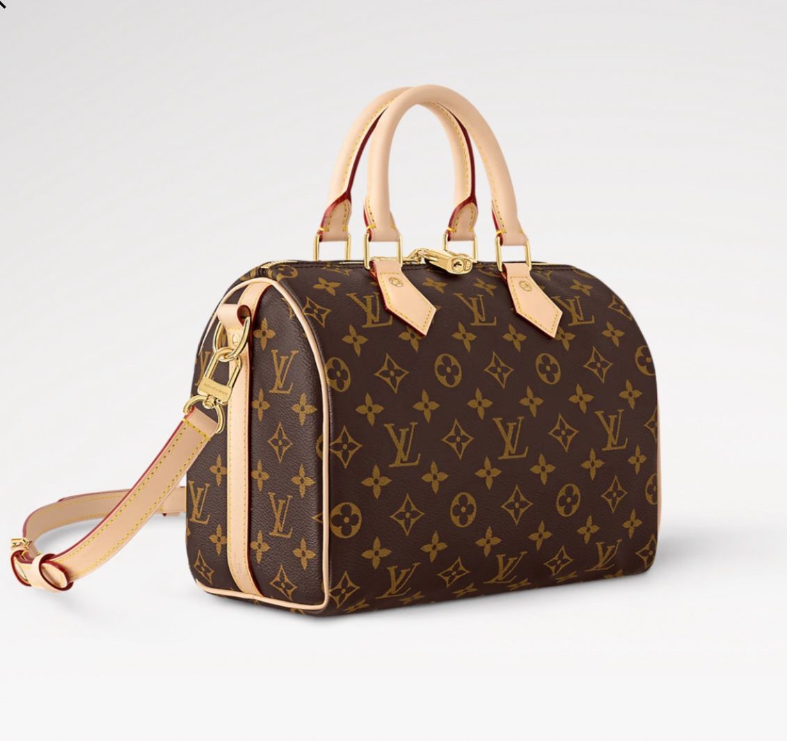 Authentic Louis Vuitton Speedy Bandoulière 30 in signature Monogram canvas