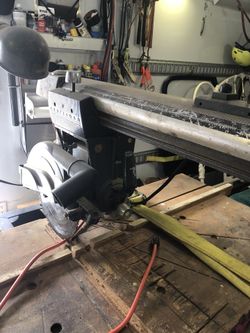 Craftsman 10” radial arm on cabinet