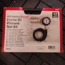 Engine oil pressure test kit