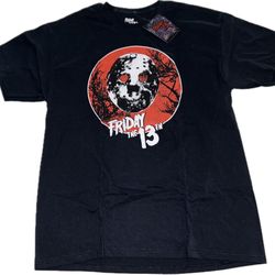 Friday The 13th Jason Mask T Shirt Men’s Large New