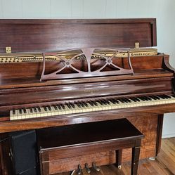 Sohmer & Co Upright Piano Tag# 129475 #34K