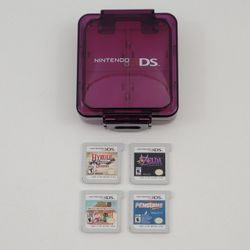 Lot Of 4 Nintendo 3DS Games: Hyrule, Zelda Majora's Mask 3D, Animal Crossing, Penguins